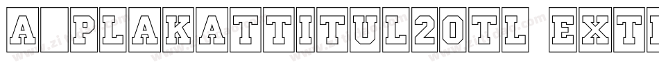 a_PlakatTitul2Otl ExtraBold字体转换